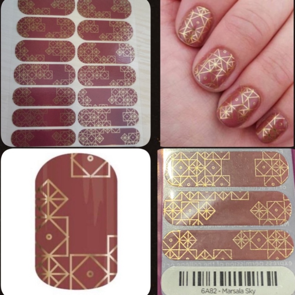 Jamberry nail wraps Marsala Sky